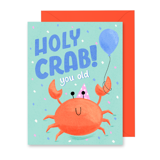 Holy Crab Birthday Card